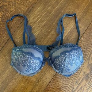 Victoria's Secret Blue Lace Bra with Adjustable Straps